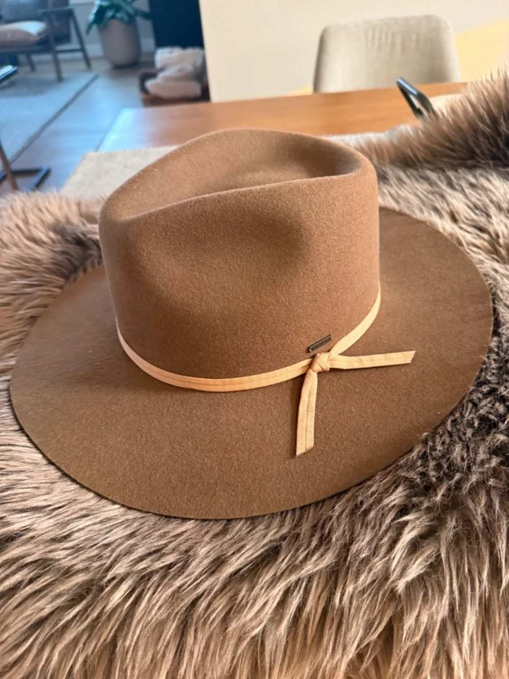 BRIXTON Fedora Ranch Hat Brown Size Medium NEVER WORN
